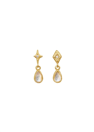 Poco earrings Forgyldt Maanesten